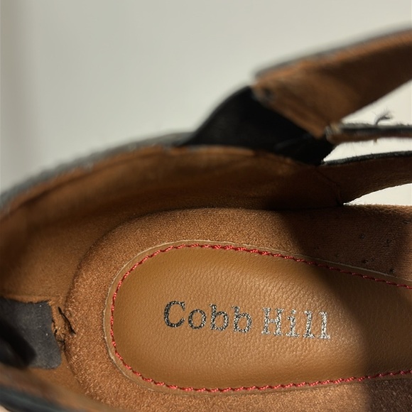 Cobb Hill Laurel Black Woven Pump Heels Size 6.5 - Picture 10 of 14